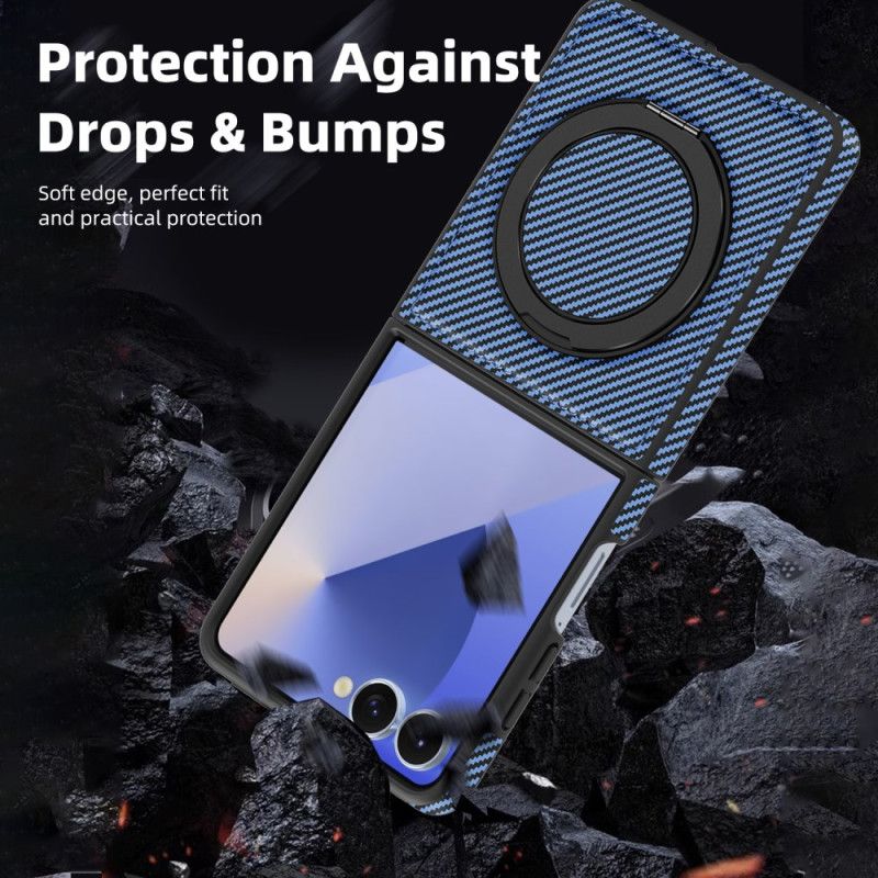 Etui Samsung Galaxy Z Flip 7 Magnetyczne Włókno Węglowe
