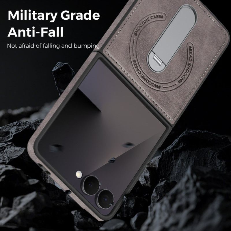 Etui Samsung Galaxy Z Flip 7 Magnetyczny Z Obrotową Podstawką Etui Ochronne