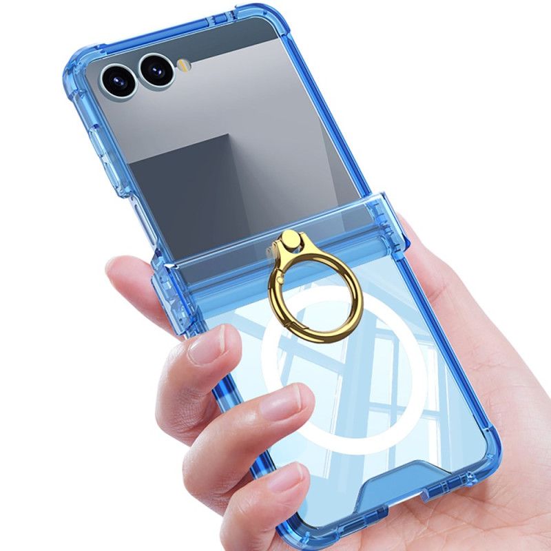 Etui Samsung Galaxy Z Flip 7 Magnetyczny Z Uchwytem Na Pierścionek Etui Ochronne
