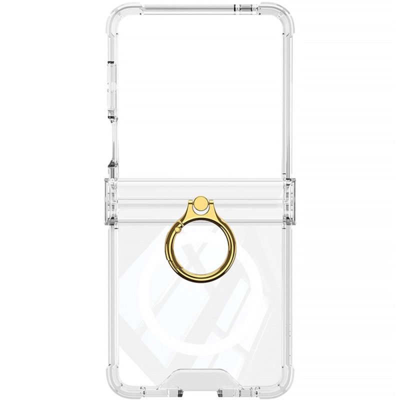 Etui Samsung Galaxy Z Flip 7 Magnetyczny Z Uchwytem Na Pierścionek Etui Ochronne
