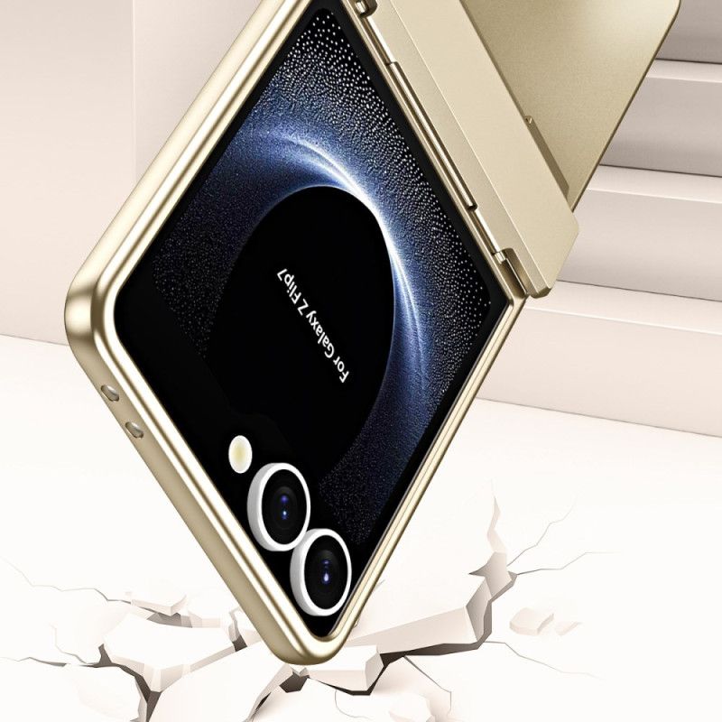 Etui Samsung Galaxy Z Flip 7 Metaliczny Efekt Z Folią Ochronną Etui Ochronne