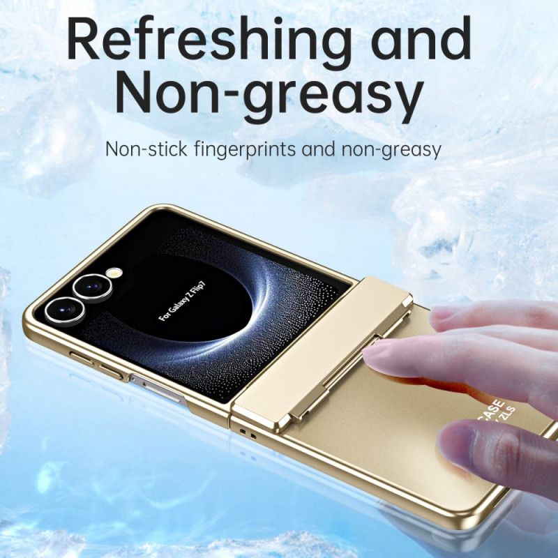 Etui Samsung Galaxy Z Flip 7 Metaliczny Efekt Z Folią Ochronną Etui Ochronne