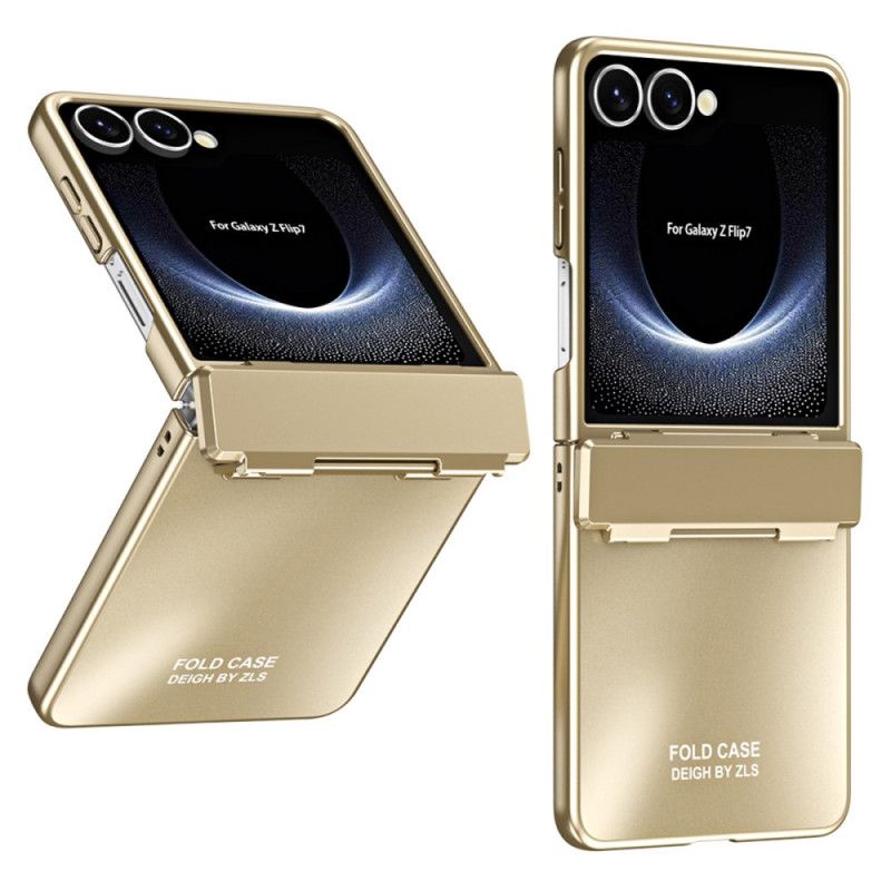 Etui Samsung Galaxy Z Flip 7 Metaliczny Efekt Z Zawiasem Etui Ochronne