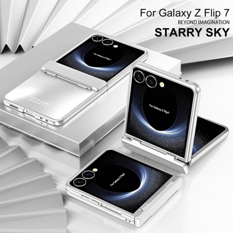 Etui Samsung Galaxy Z Flip 7 Metaliczny Efekt Z Zawiasem Etui Ochronne