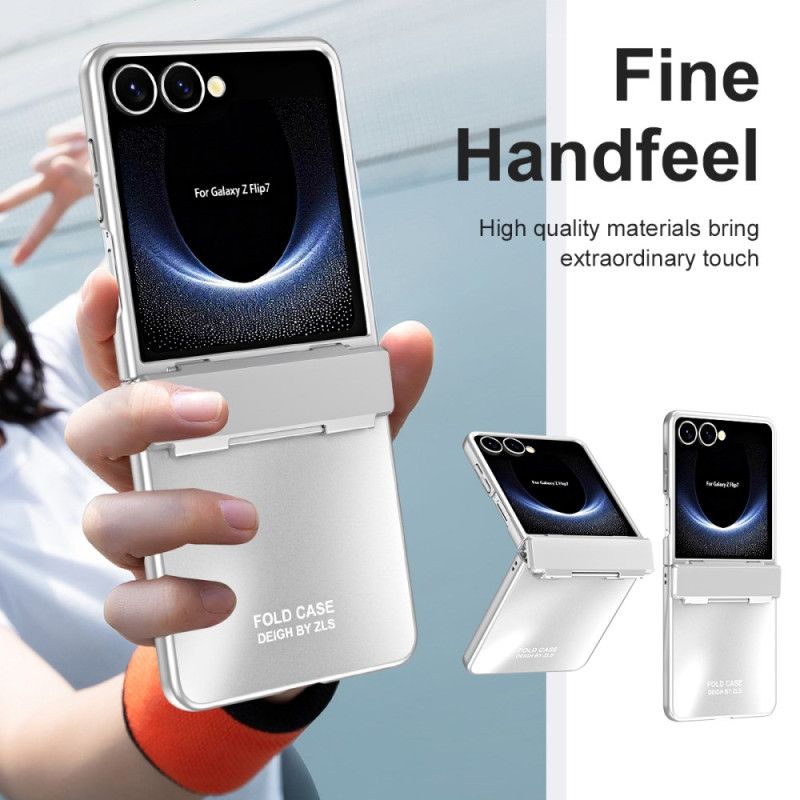 Etui Samsung Galaxy Z Flip 7 Metaliczny Efekt Z Zawiasem Etui Ochronne