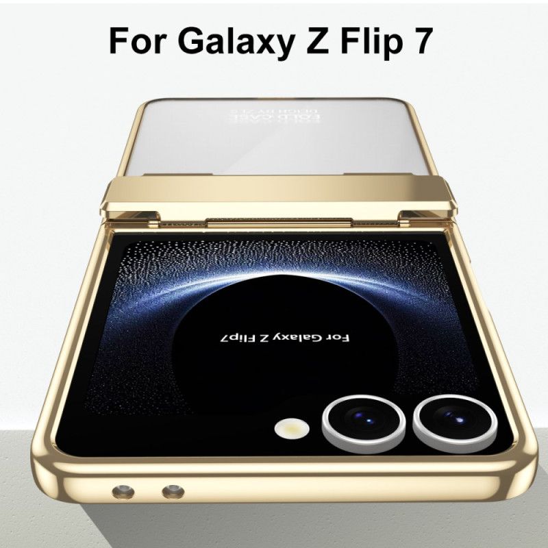 Etui Samsung Galaxy Z Flip 7 Metalowa Ramka Z Folią Ochronną