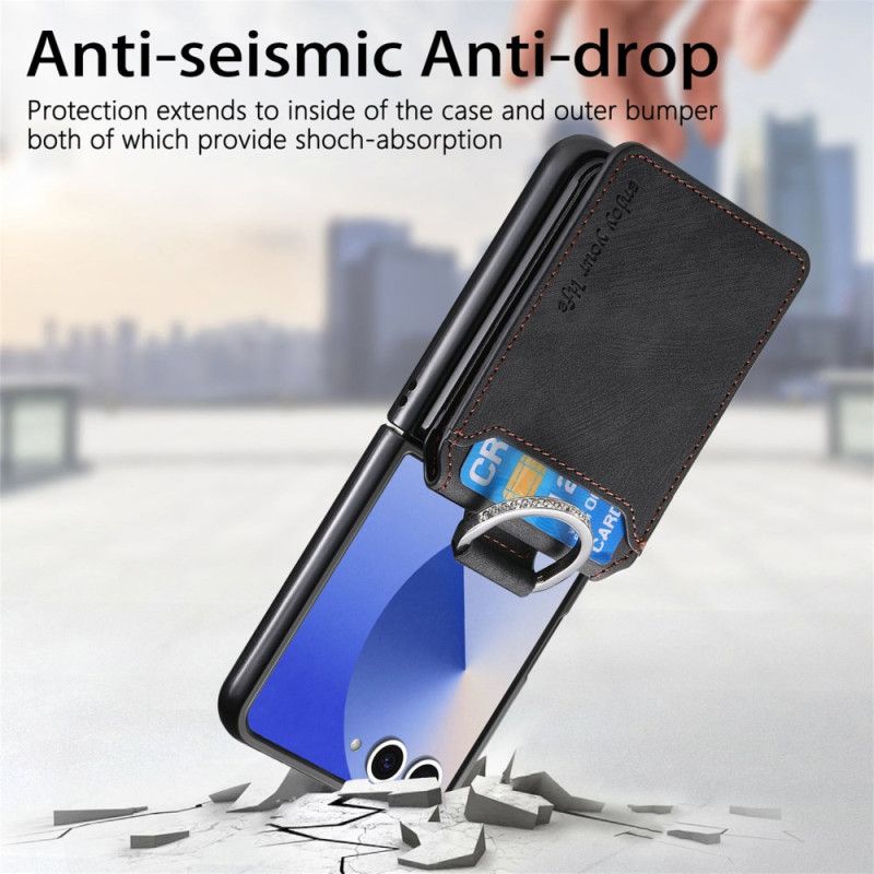 Etui Samsung Galaxy Z Flip 7 Etui Na Karty I Etui W Stylu Vintage Etui Ochronne