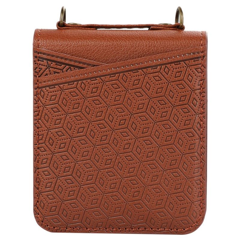 Etui Samsung Galaxy Z Flip 7 Etui Na Karty O Rombowym Wzorze