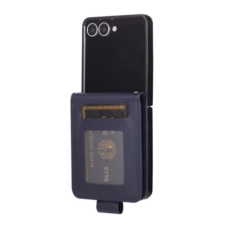 Etui Samsung Galaxy Z Flip 7 Etui Na Telefon Etui Na Karty Ze Sztucznej Skóry