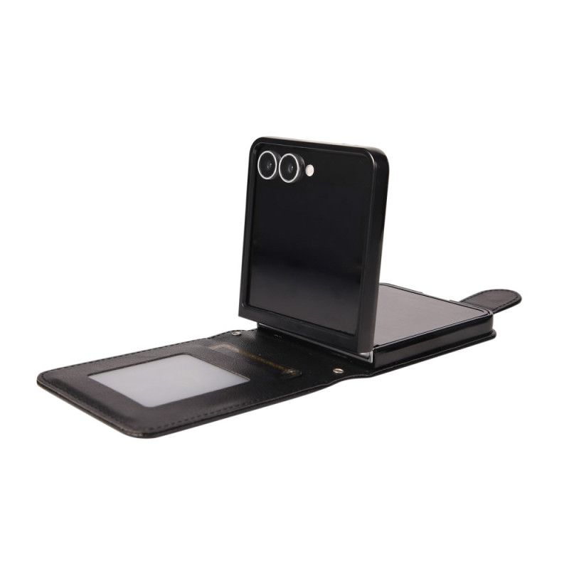 Etui Samsung Galaxy Z Flip 7 Etui Na Telefon Etui Na Karty Ze Sztucznej Skóry