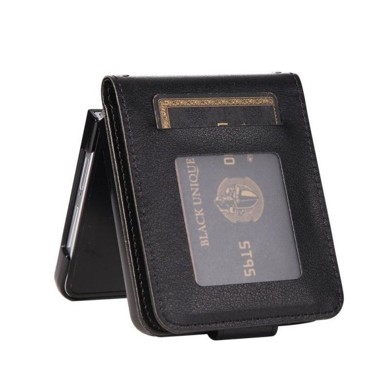 Etui Samsung Galaxy Z Flip 7 Etui Na Telefon Etui Na Karty Ze Sztucznej Skóry