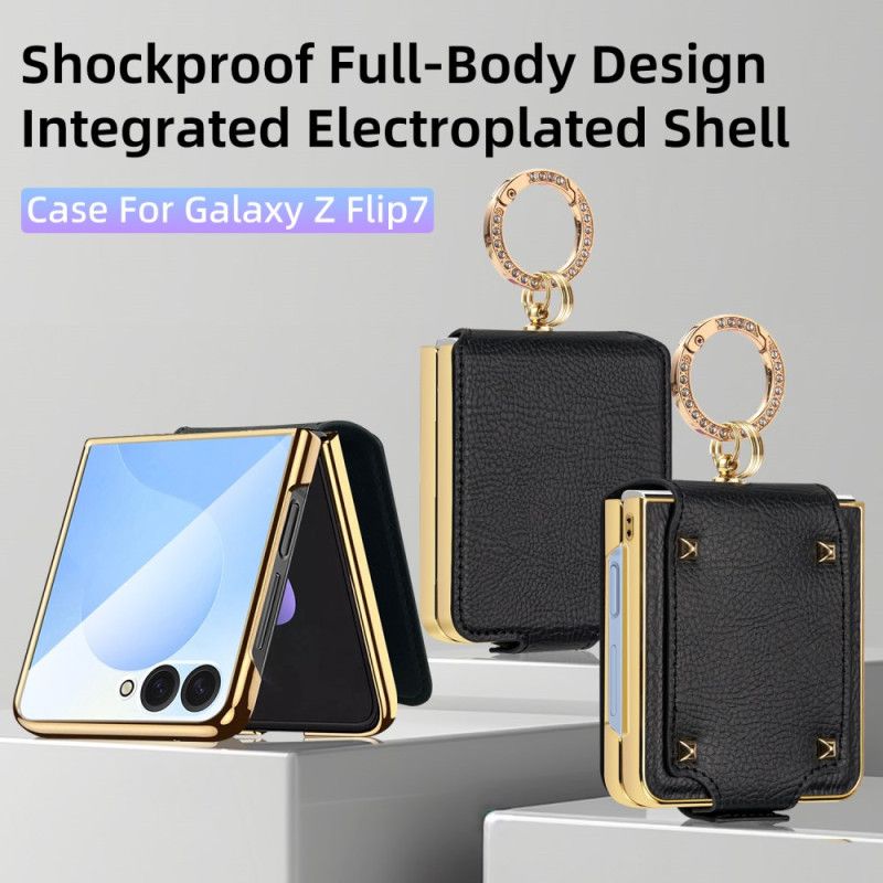 Etui Samsung Galaxy Z Flip 7 Pierścień Premium Etui Ochronne