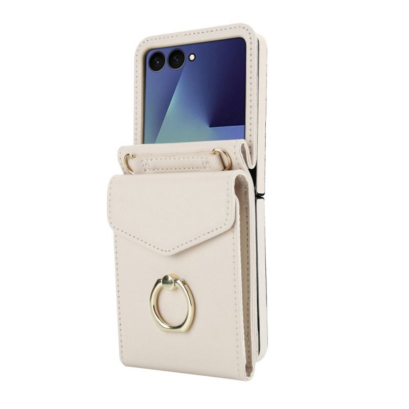 Etui Samsung Galaxy Z Flip 7 Pikowany Portfel I Pasek Etui Ochronne