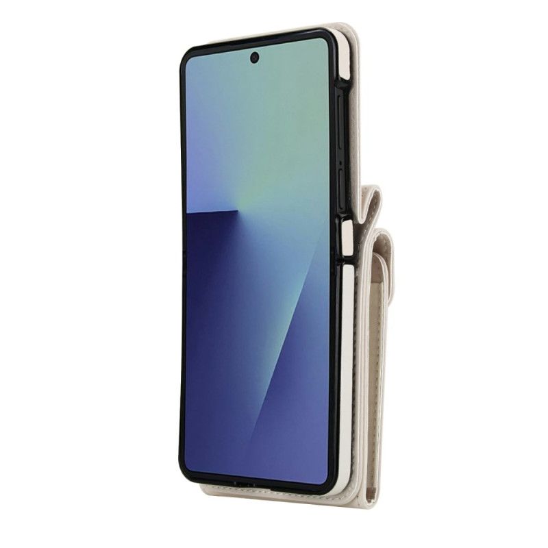 Etui Samsung Galaxy Z Flip 7 Pikowany Portfel I Pasek Etui Ochronne