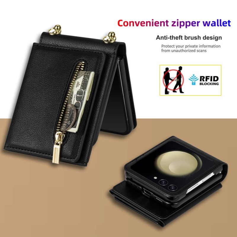Etui Samsung Galaxy Z Flip 7 Portfel Rfid I Pasek Na Ramię