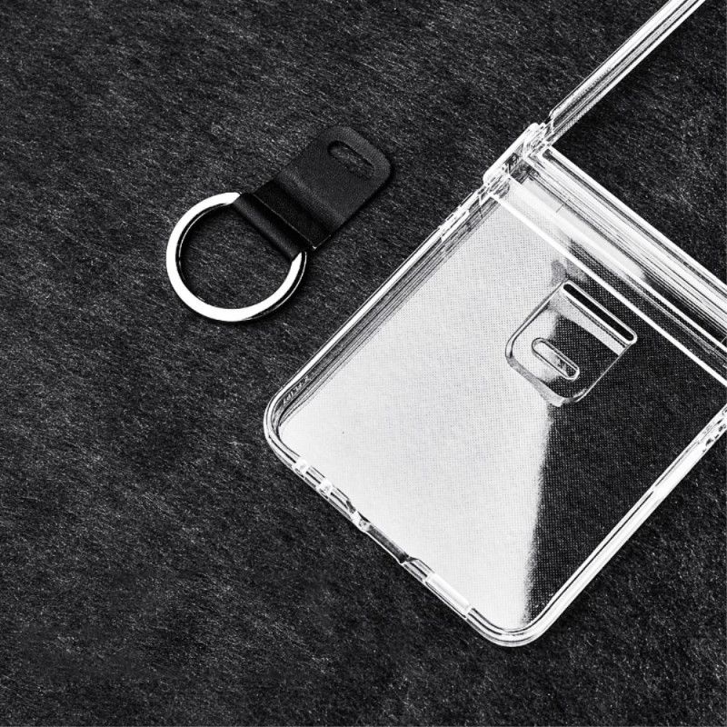 Etui Samsung Galaxy Z Flip 7 Przezroczysty Z Uchwytem Na Pierścionek Etui Ochronne