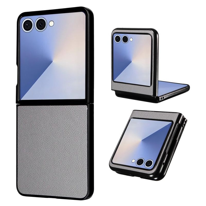 Etui Samsung Galaxy Z Flip 7 Tekstura Skóry Etui Ochronne