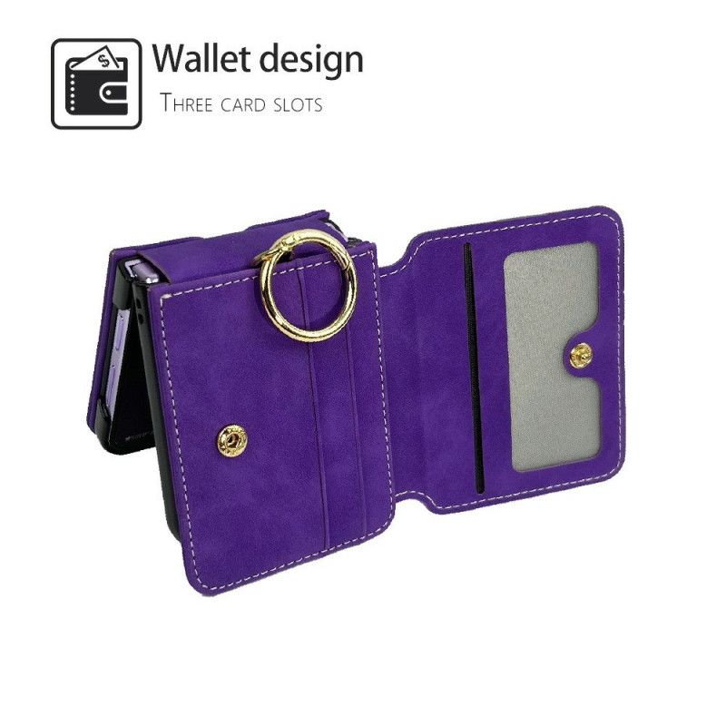 Futerały Samsung Galaxy Z Flip 7 Etui Na Telefon Etui Na Karty I Odpinany Łańcuszek