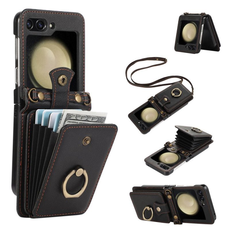 Futerały Samsung Galaxy Z Flip 7 Etui Na Telefon Etui Na Karty I Pasek Na Ramię