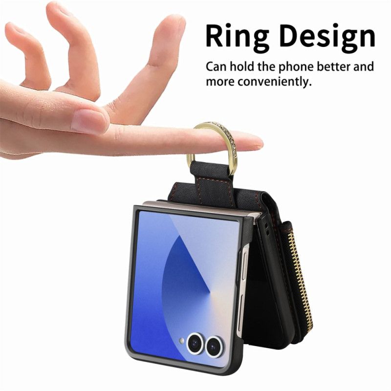 Futerały Samsung Galaxy Z Flip 7 Etui Na Telefon Kieszeń Na Zamek I Etui Na Karty