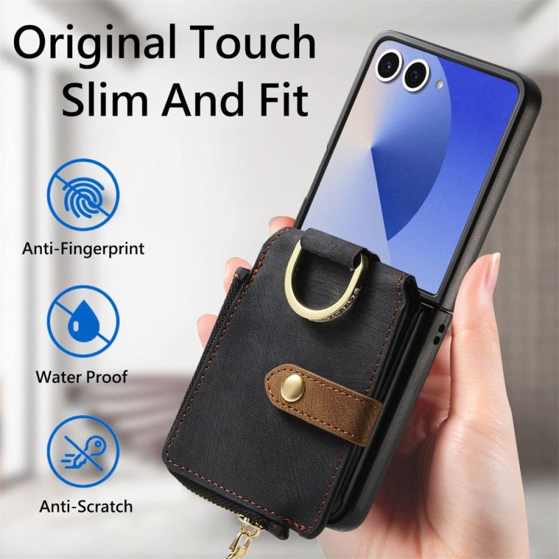 Futerały Samsung Galaxy Z Flip 7 Etui Na Telefon Kieszeń Na Zamek I Etui Na Karty