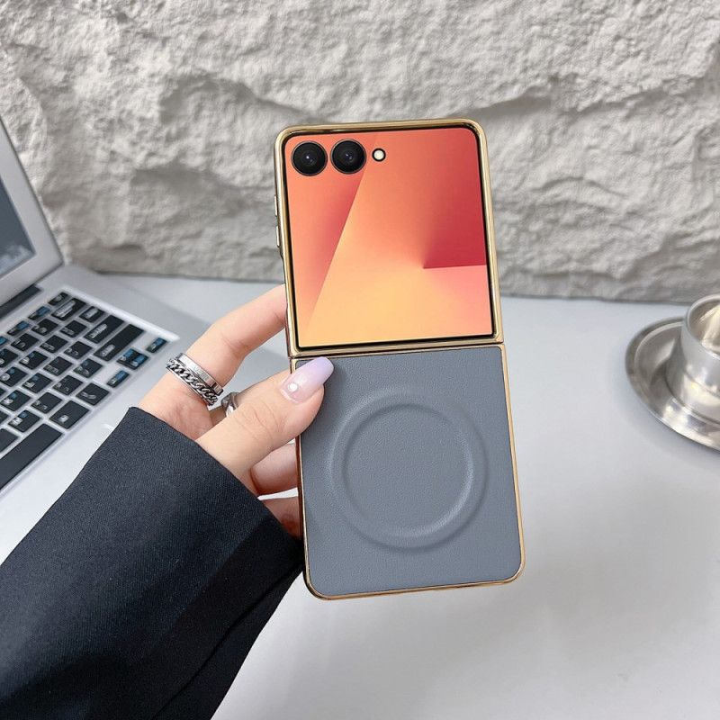 Futerały Samsung Galaxy Z Flip 7 Etui Na Telefon Magnetyczna Powierzchnia Nappa