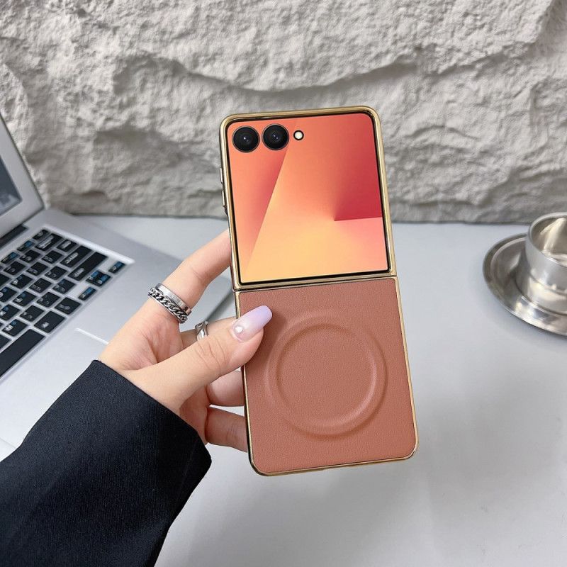 Futerały Samsung Galaxy Z Flip 7 Etui Na Telefon Magnetyczna Powierzchnia Nappa