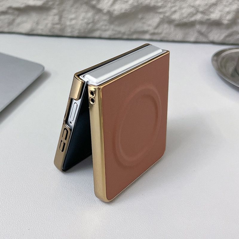 Futerały Samsung Galaxy Z Flip 7 Etui Na Telefon Magnetyczna Powierzchnia Nappa