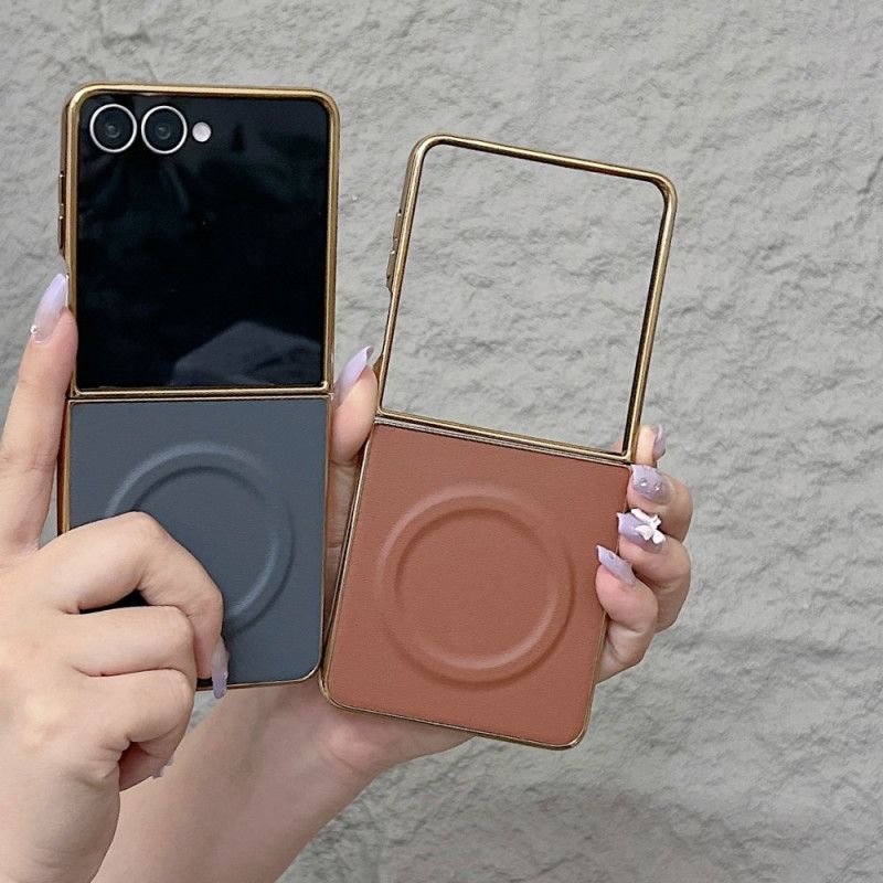 Futerały Samsung Galaxy Z Flip 7 Etui Na Telefon Magnetyczna Powierzchnia Nappa