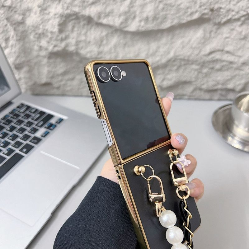 Futerały Samsung Galaxy Z Flip 7 Etui Na Telefon Magnetyczny Pasek Z Zawieszkami