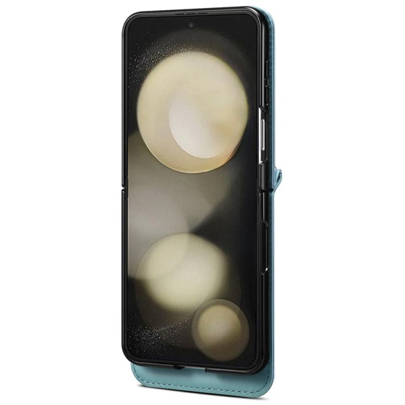 Futerały Samsung Galaxy Z Flip 7 Etui Na Telefon Marmurkowy Wizytownik I Pasek Na Ramię