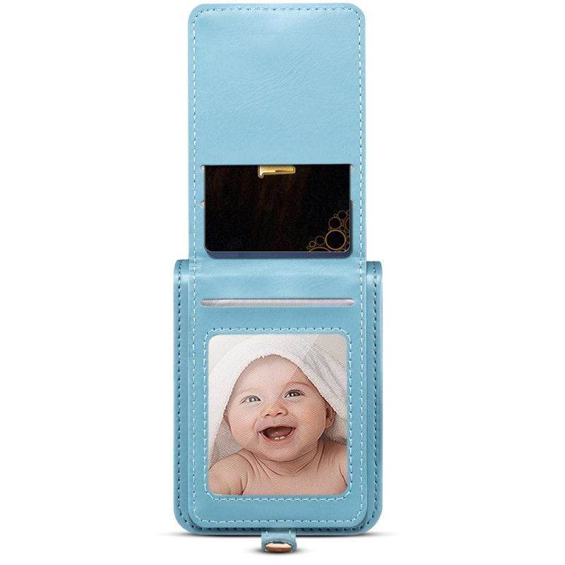 Futerały Samsung Galaxy Z Flip 7 Etui Na Telefon Marmurkowy Wizytownik I Pasek Na Ramię