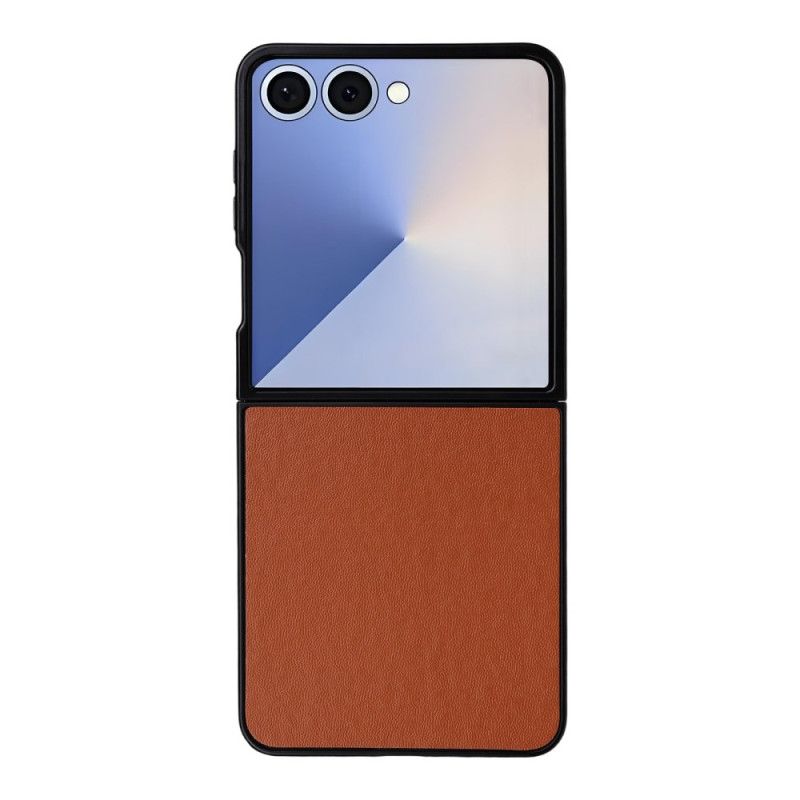 Futerały Samsung Galaxy Z Flip 7 Etui Na Telefon Monochromatyczny Efekt Skóry