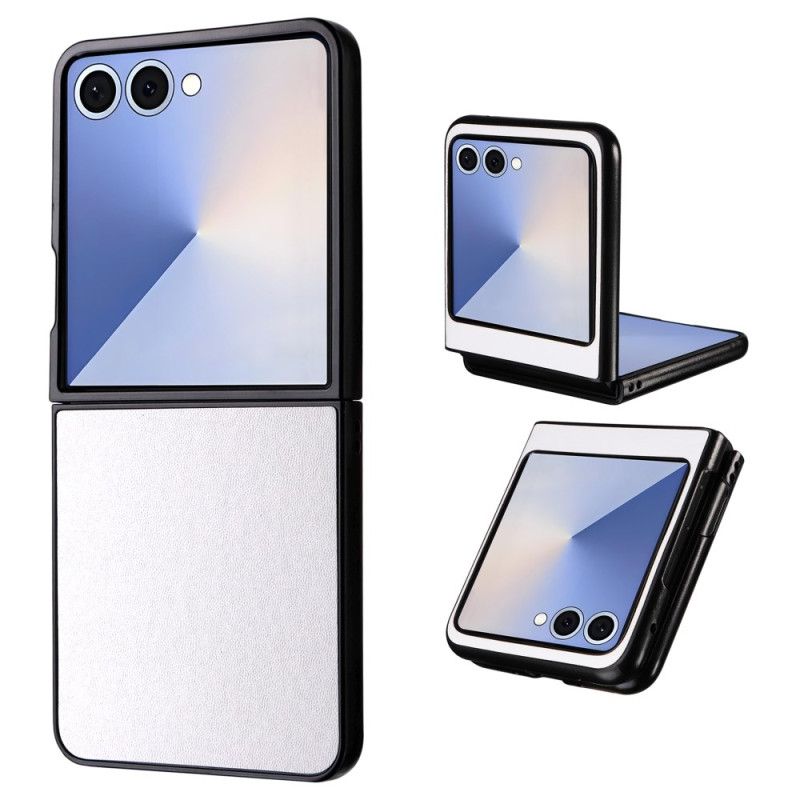 Futerały Samsung Galaxy Z Flip 7 Etui Na Telefon Monochromatyczny Efekt Skóry