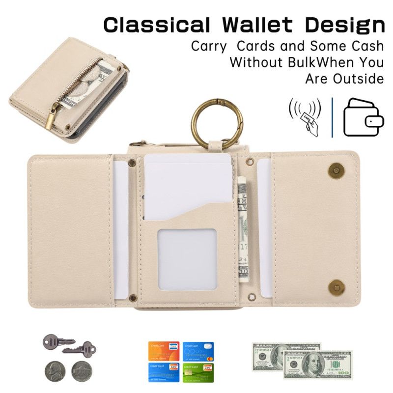 Futerały Samsung Galaxy Z Flip 7 Etui Na Telefon Portfel I Pasek Na Ramię