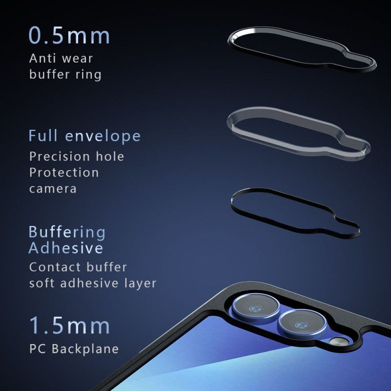 Futerały Samsung Galaxy Z Flip 7 Etui Na Telefon Przezroczysty CZarny