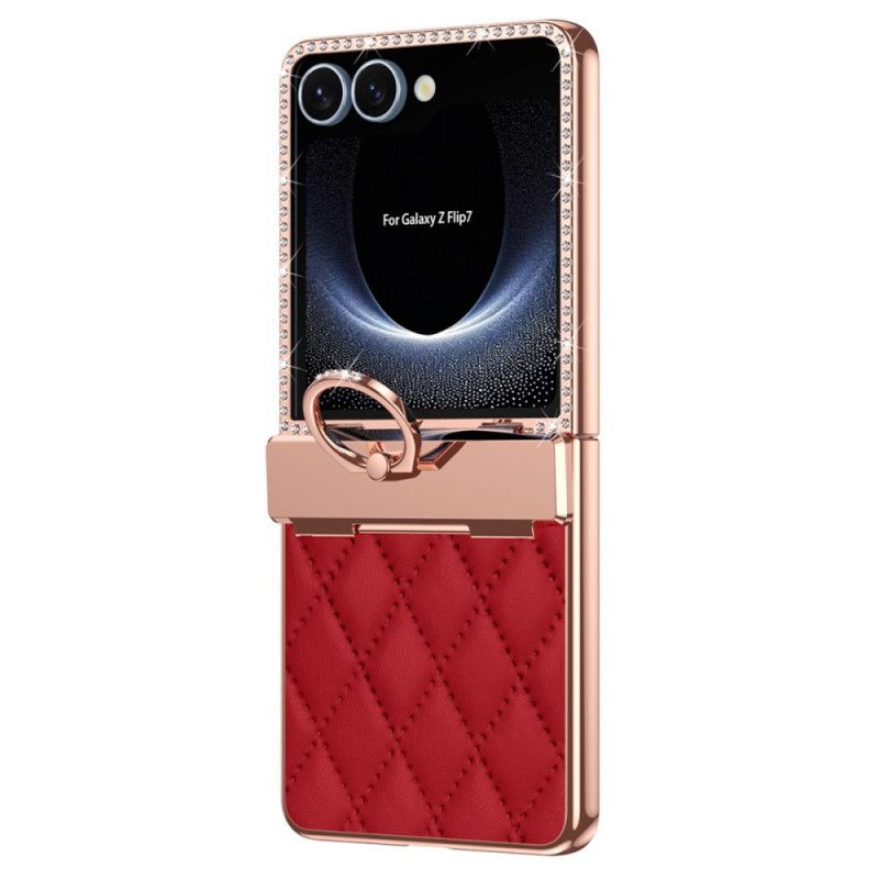 Futerały Samsung Galaxy Z Flip 7 Etui Na Telefon Uchwyt Na Pierścionki I Tylna Szyba Folia Ochronna