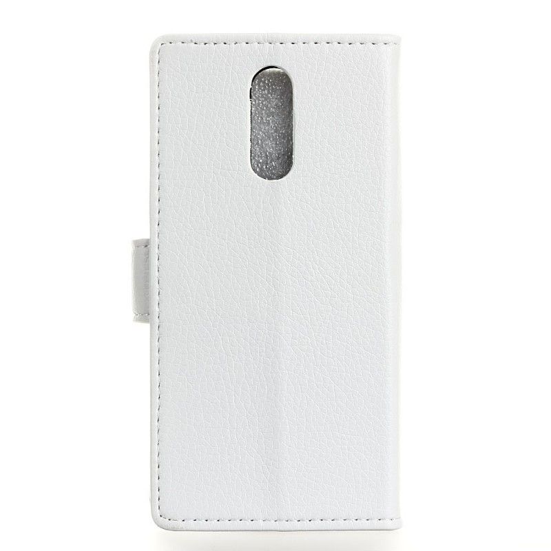 Etui Folio Xiaomi Mi 9T / Mi 9T Pro Biały Szyty Efekt Skóry Liczi