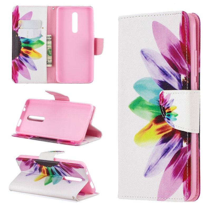 Etui Folio Xiaomi Mi 9T / Mi 9T Pro Kwiat Akwareli Etui Ochronne