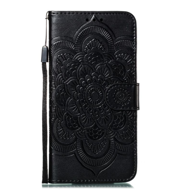 Etui Folio Xiaomi Mi 9T / Mi 9T Pro Szary Czarny Cała Mandala Etui Ochronne