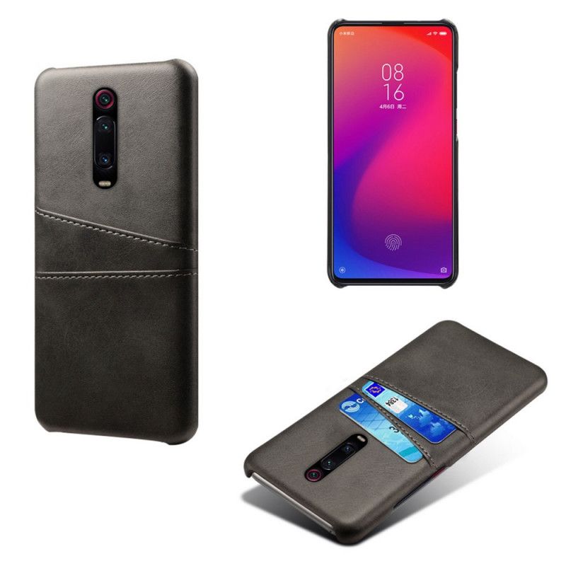 Etui Xiaomi Mi 9T / Mi 9T Pro Czarny Posiadacz Karty Etui Ochronne