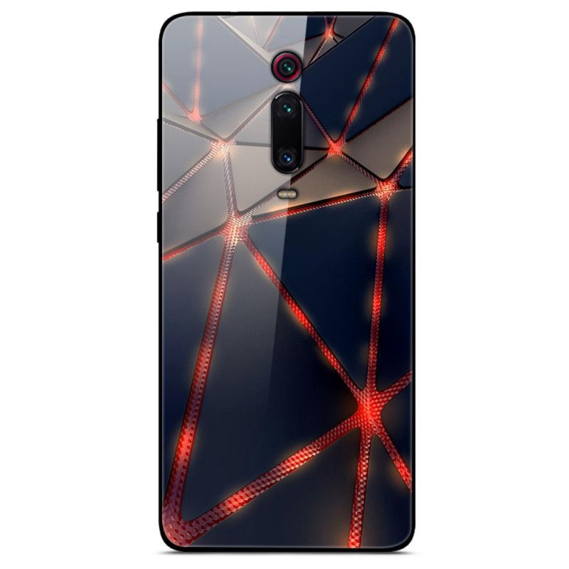 Etui Xiaomi Mi 9T / Mi 9T Pro Hartowane Szkło Czerwone Etui Ochronne