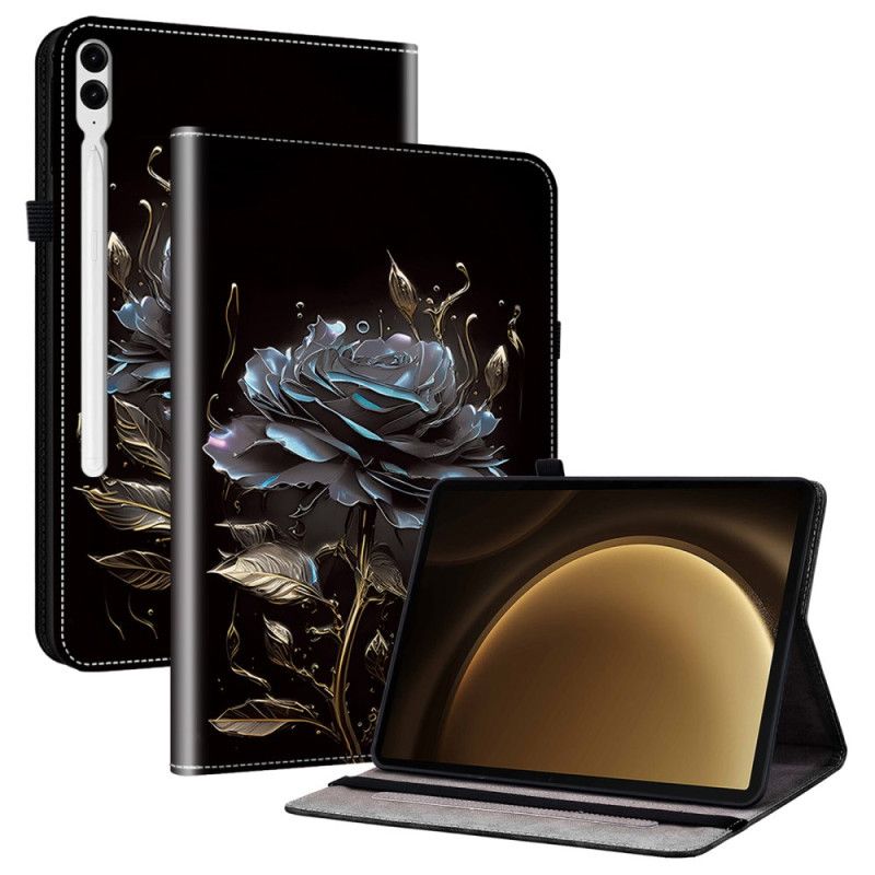Case Samsung Galaxy Tab S10 Plus Etui Na Telefon CZarna Róża