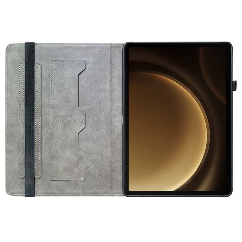 Case Samsung Galaxy Tab S10 Plus Etui Na Telefon CZarna Róża