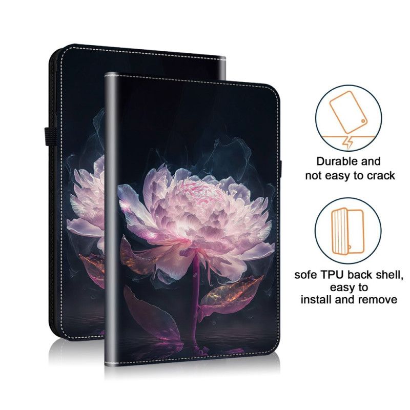 Etui Do Samsung Galaxy Tab S10 Plus Fioletowa Piwonia
