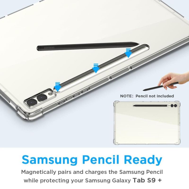 Etui Samsung Galaxy Tab S10 Plus Przezroczysty Z Uchwytem Na Rysik Etui Ochronne