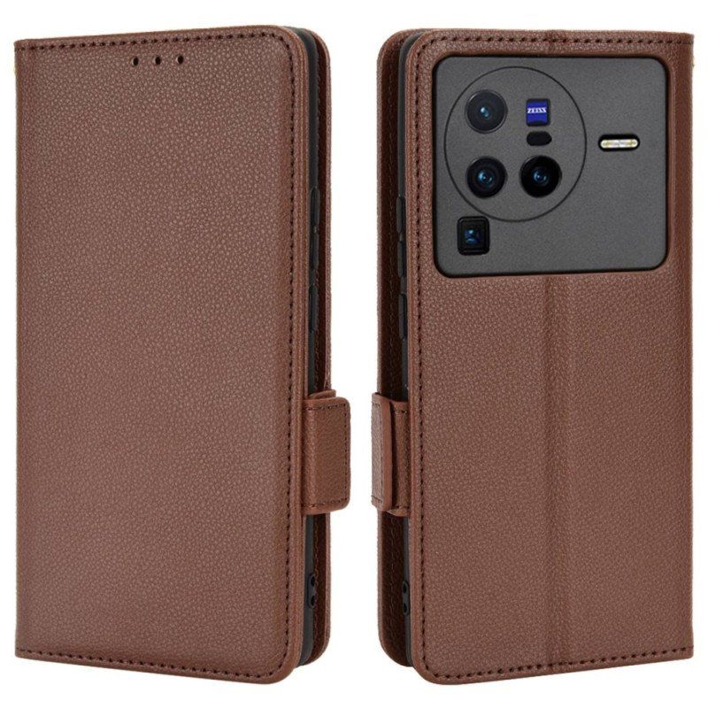 Etui Na Telefon Pokrowce do Vivo X80 Pro Etui Folio Flap Double Nowe Kolory