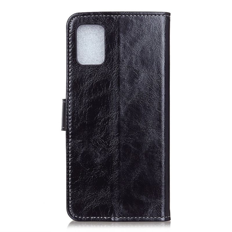 Etui Folio Samsung Galaxy A31 Fioletowy Błyszczące I Widoczne Szwy Etui Ochronne