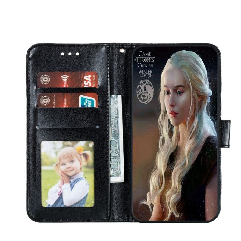 Etui Folio Samsung Galaxy A31 Szary Czarny Cała Mandala Etui Ochronne