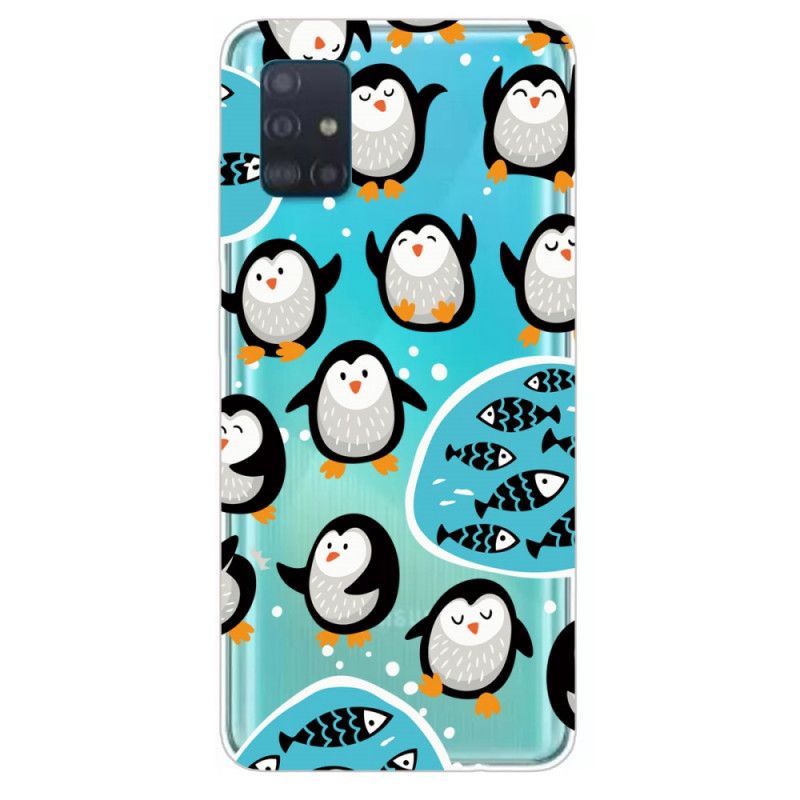 Futerały Samsung Galaxy A31 Etui na Telefon Pingwiny I Ryby